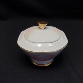 Сахарница Royal Porcelain Collection, фарфор, деколь, позолота, 250 мл. Англия.. Картинка 1